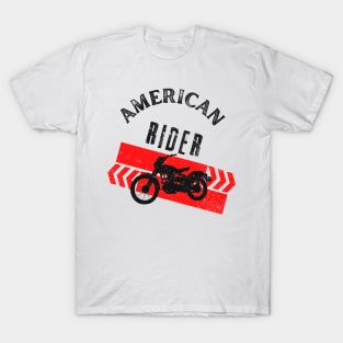 Motorcycle Vintage Biker American Rider T-Shirt